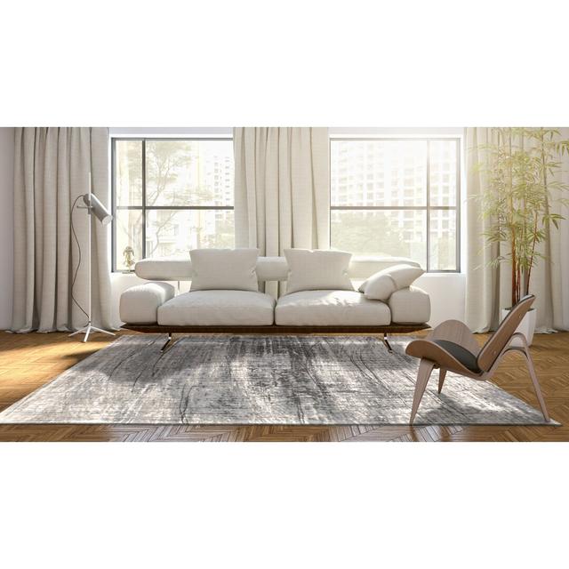 Mad Men Abstract Hand Woven Grey Area Rug Louis de Poortere Rug Size: Rectangle 170 x 240cm on Productcaster.