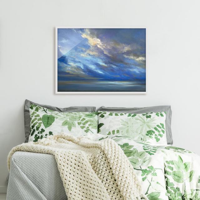 0-0-13/*Picture With Frame - Coastal Sky Dark - Landscape 3:4 Highland Dunes Frame Option: White Framed, Size: 30cm H x 40cm W x 2cm D on Productcaster.