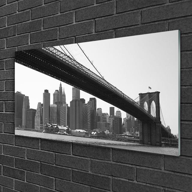 Architecture Bridge City - Unframed Photograph on Glass Brayden Studio on Productcaster.