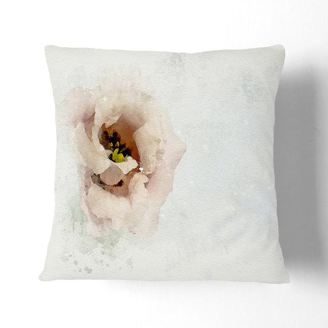 Dusty Flower in a Vase Cushion with Filling East Urban Home Size: 55cm H x 55cm W x 20cm D on Productcaster.