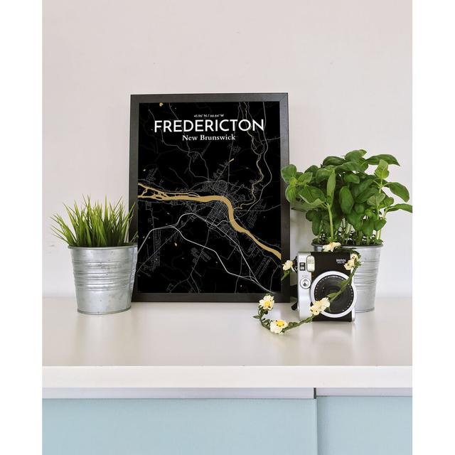 Fredericton City Map - Unframed Graphic Art Print on Paper East Urban Home Size: 91 cm H x 61 cm W on Productcaster.