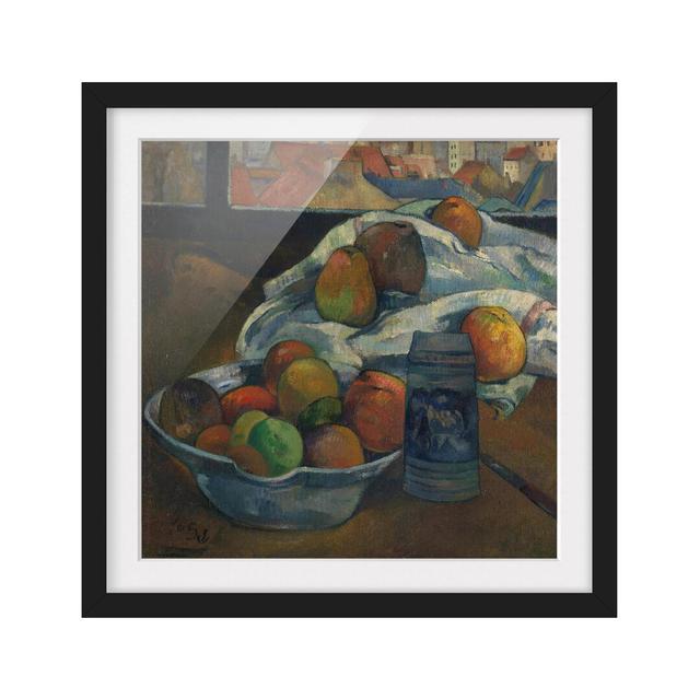 Fruit Bowl by Paul Gauguin - Picture Frame Painting Print on Paper East Urban Home Size: 50cm H x 50cm W, Frame Options: Matt black on Productcaster.