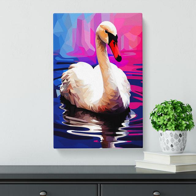 Swan Pop - No Frame Print Brambly Cottage Size: 50cm H x 35cm W x 3cm D on Productcaster.