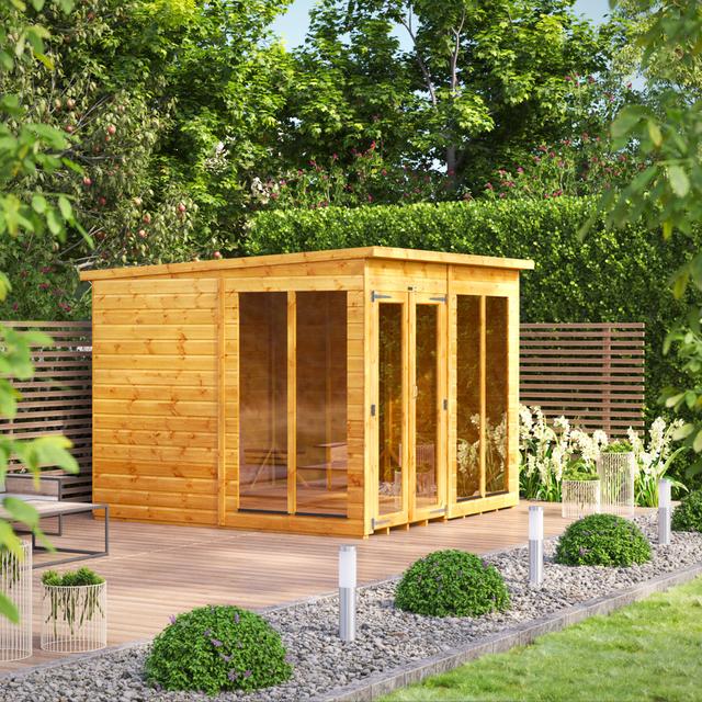 8.5 ft. W x 8.3 ft. D Solid Wood Tongue & Groove Pent Garden Shed POWERSHEDS on Productcaster.