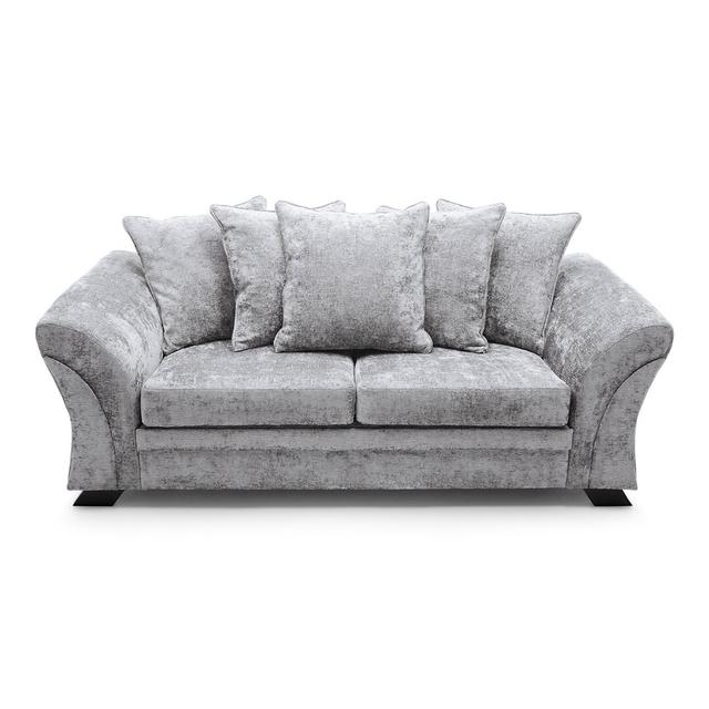 Ezechias 3 Seater Sofa Rosalind Wheeler Upholstery Colour: Light Grey on Productcaster.