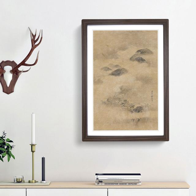 Landscape in the Moonlight Vol.1 by Kano Tan'yu - Picture Frame Painting Print East Urban Home Frame Option: Walnut Framed, Size: 48cm H x 36cm W x 2c on Productcaster.