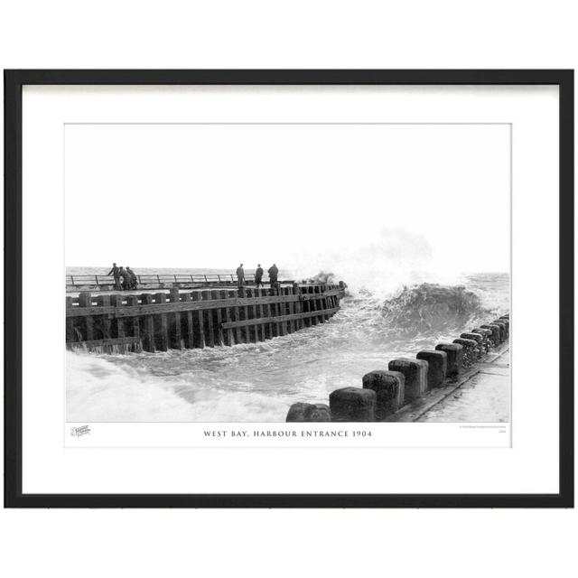 West Bay, Harbour Entrance 1904 by Francis Frith - Single Picture Frame Print The Francis Frith Collection Size: 28cm H x 36cm W x 2.3cm D on Productcaster.