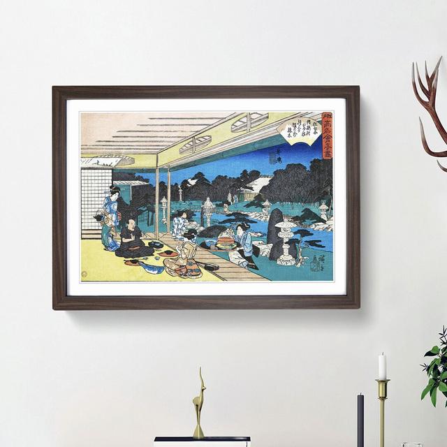 Ushijima by Utagawa Hiroshige - Picture Frame Painting Print East Urban Home Frame Option: Walnut Framed, Size: 65cm H x 48cm W x 2cm D on Productcaster.