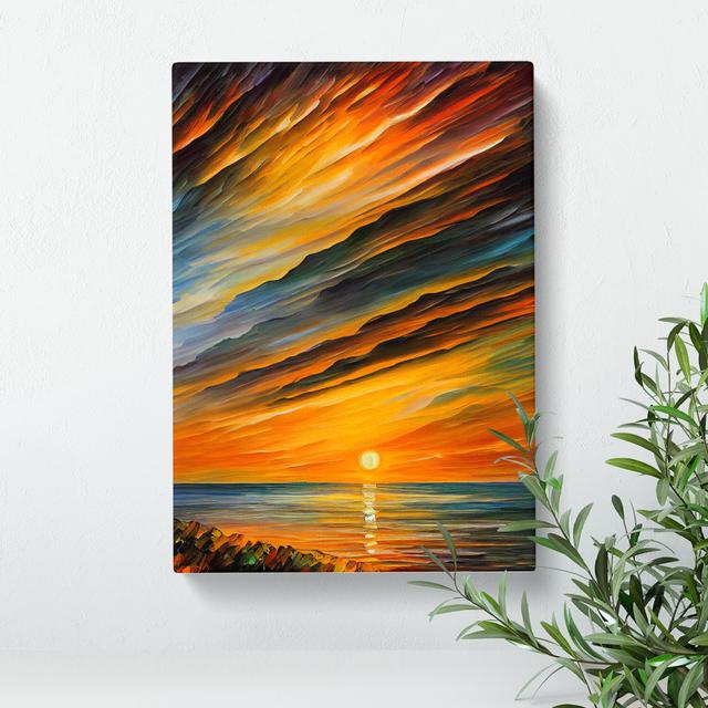 Ocean Sunrise No.1 House of Hampton Size: 60cm H x 40cm W x 3cm D on Productcaster.