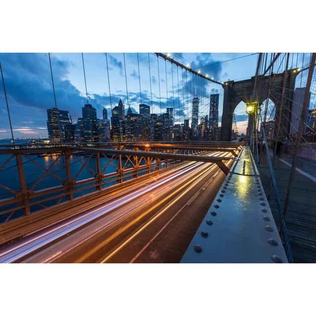 Frankland Brooklyn Bridge by William87 - Wrapped Canvas Print Latitude Run Size: 51cm H x 76cm W 3.8cm D on Productcaster.