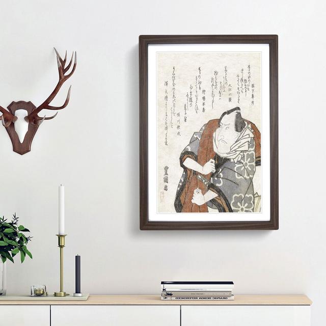 Matsumoto Koshiro V by Utagawa Toyokuni - Picture Frame Painting Print East Urban Home Frame Option: Walnut Framed, Size: 48cm H x 36cm W x 2cm D on Productcaster.