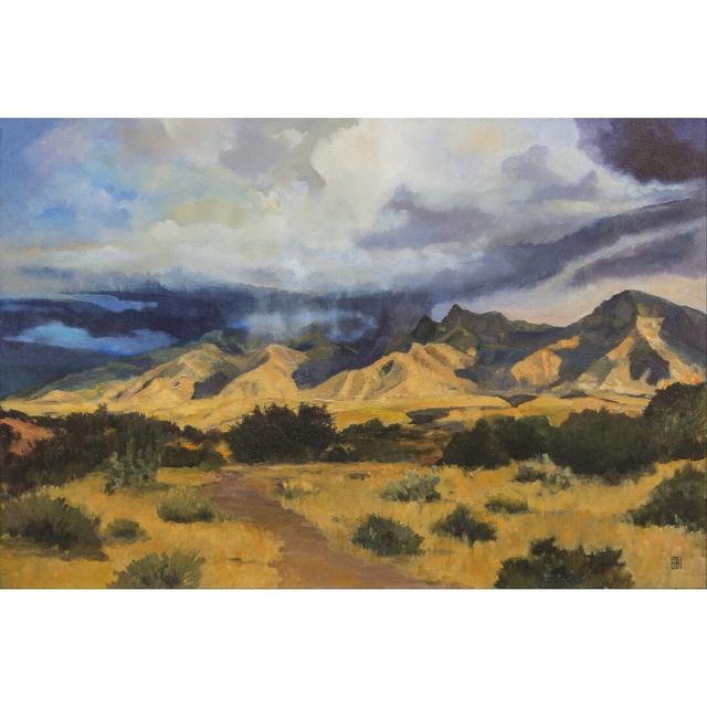 Desert Mountain Light by Judith DAgostino - Wrapped Canvas Painting Alpen Home Size: 61cm H x 91cm W on Productcaster.