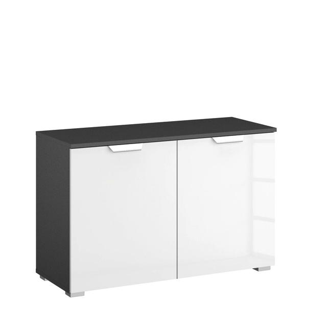 Aditio Combi Chest Rauch Body/Front colour: Metallic Grey/High-Gloss White on Productcaster.