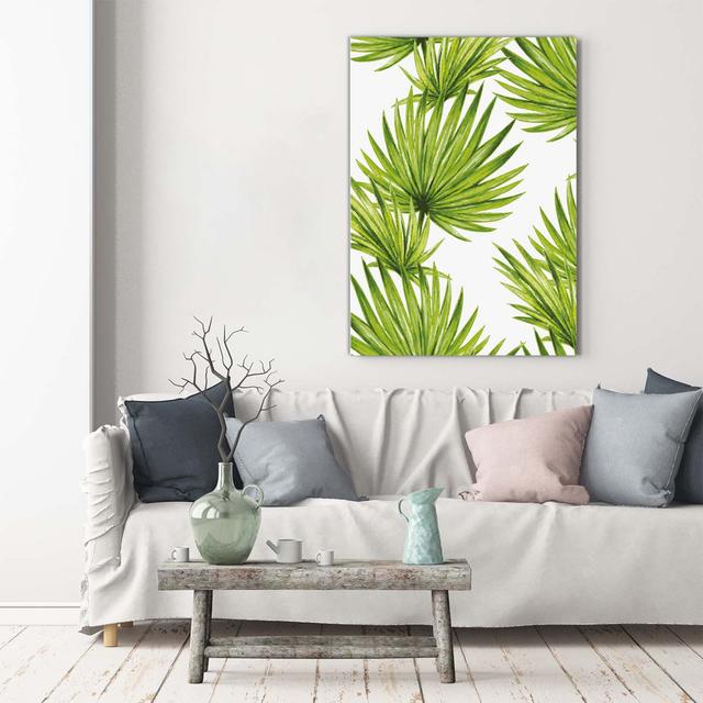 Tropical Leaves - Wrapped Canvas Art Prints Bay Isle Home on Productcaster.