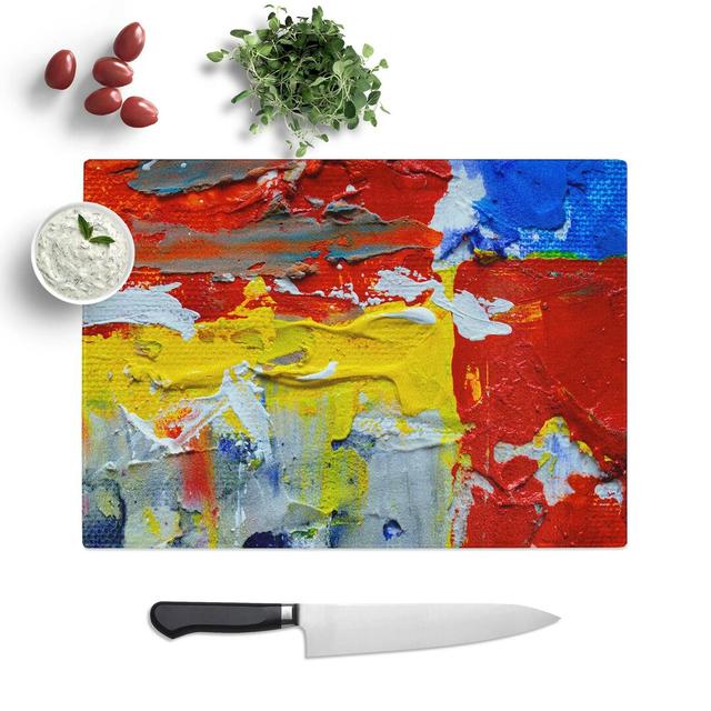 Tempered Glass Art Painting Vol.456 Chopping Board East Urban Home Size: 39 cm W x 28.5 cm L on Productcaster.