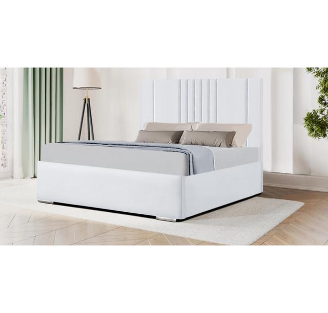 Aishia Upholstered Storage Bed Fairmont Park Colour: White, Size: Kingsize (5') on Productcaster.