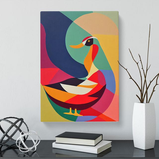 Abstract Duck Vol.4 - Wrapped Canvas Print George Oliver Size: 76cm H x 50cm W x 3cm D on Productcaster.