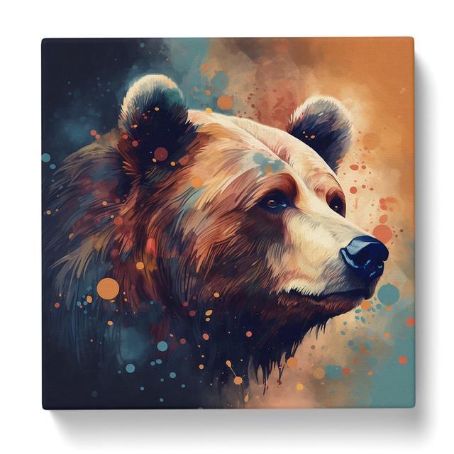 Bear Graphic Art - Print Alpen Home Size: 50cm H x 50cm W x 3cm D on Productcaster.