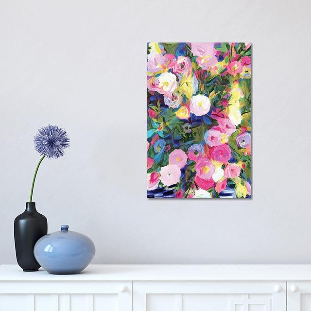 Floral by Heather Offord - Wrapped Canvas Print Marlow Home Co. Size: 45.72cm H x 30.48cm W x 1.9cm D on Productcaster.