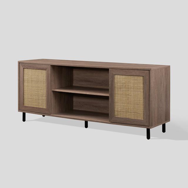 Gologan TV Stand for TVs up to 60" Bay Isle Home Colour: Brown/Black on Productcaster.