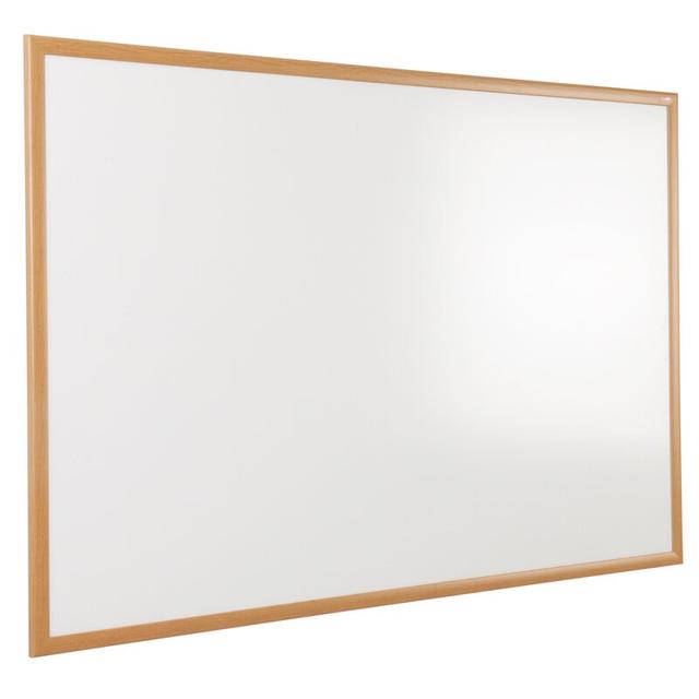 Wall Mounted Whiteboard Symple Stuff Frame Finish: Light Oak, Size: 120 cm H x 240 cm W on Productcaster.