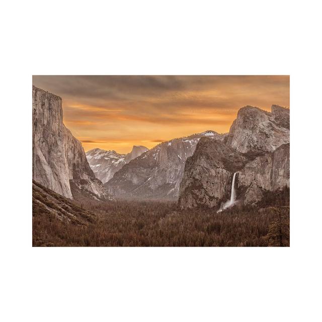 USA, California, Yosemite, Tunnel View by John Ford - Wrapped Canvas Graphic Art Alpen Home Size: 20.32cm H x 30.48cm W x 1.905cm D on Productcaster.