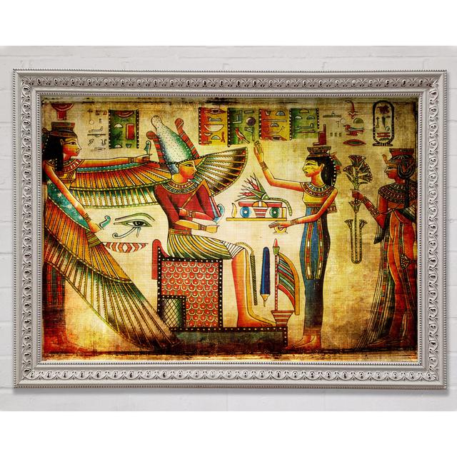 Egyptian King And Queen 2 - Single Picture Frame Art Prints Bright Star Size: 21cm H x 29.7cm W on Productcaster.