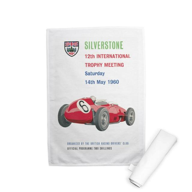 Silverstone, 12th International Trophy Meeting Tea Towel Maturi on Productcaster.