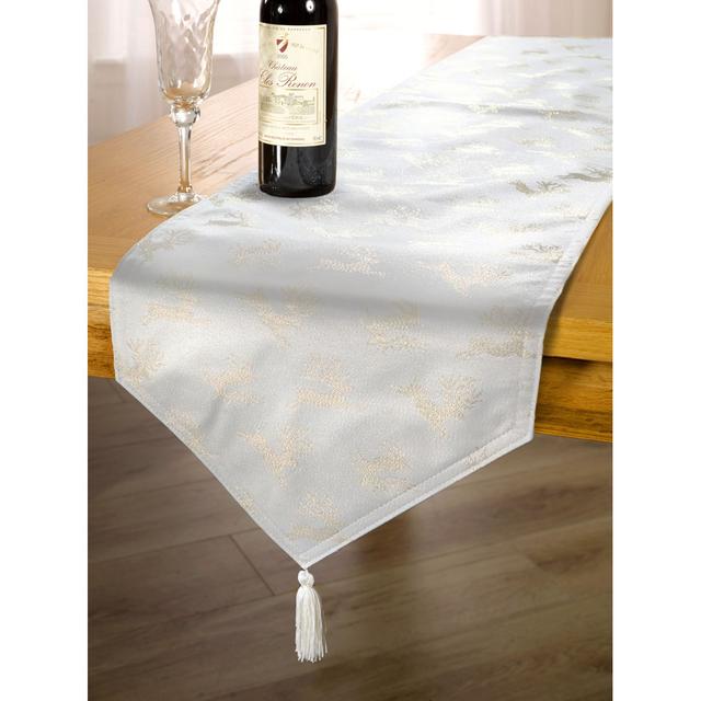 Reindeer - Table Cloth The Seasonal Aisle Size: 152cm W x 213cm L on Productcaster.