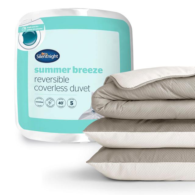 Silentnight Summer Breeze Duvet And Pillowcase Set, 2.5 Tog, Lightweight and Cool Silentnight Size: Kingsize (5') on Productcaster.