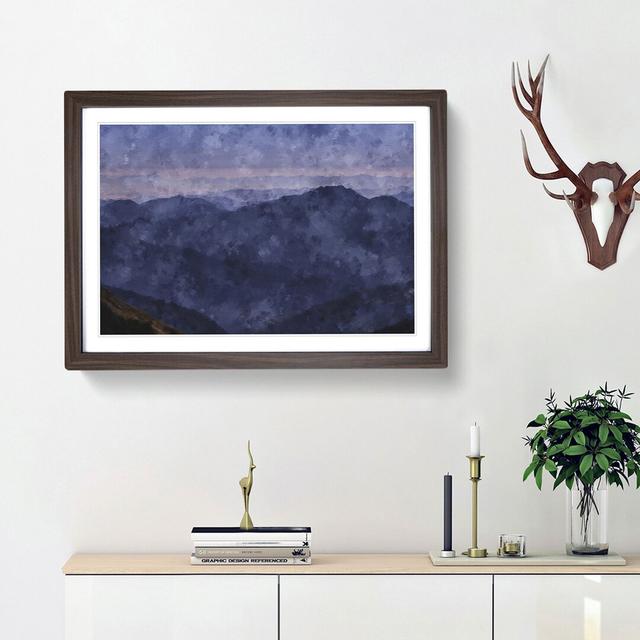 The Mountains of Nepal at Dusk - Picture Frame Painting Print East Urban Home Frame Option: Walnut Framed, Size: 45cm H x 63cm W x 2cm D on Productcaster.