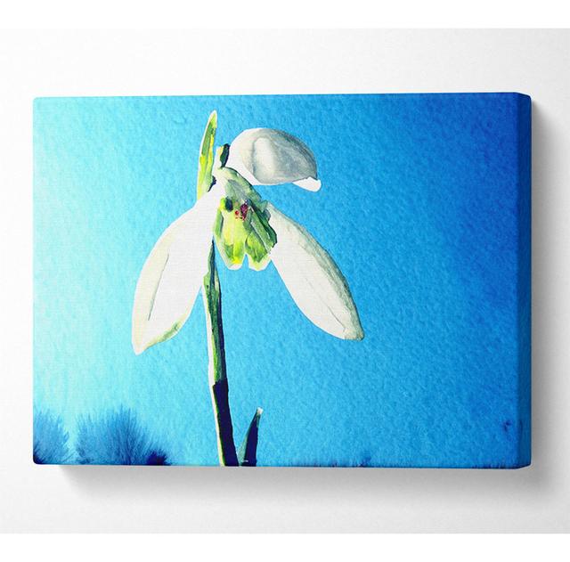 Snowdrop Spring - Wrapped Canvas Art Prints Rosalind Wheeler Size: 101.6cm H x 142.2cm W x 10cm D on Productcaster.