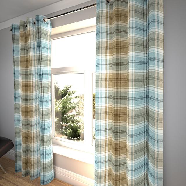 Choate Pencil Pleat Blackout Thermal Curtains (Set of 2) Union Rustic Colour: Duck Egg Blue, Size per Panel: 228 W x 228 D cm on Productcaster.