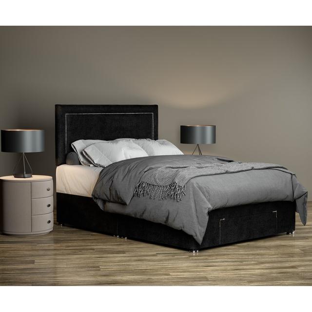 Ibsen Divan Bed Base 17 Stories Colour: Black, Size: Small Double (4') on Productcaster.