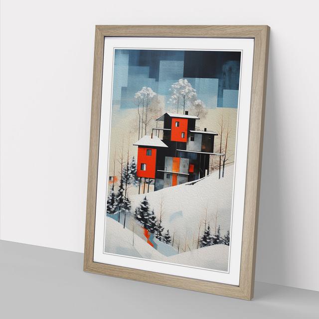 XYZ-FRM-V1223-6621 Single Picture Frame Art Prints on Wood Marlow Home Co. Format: Oak, Size: 34cm H x 25cm W x 2cm D on Productcaster.