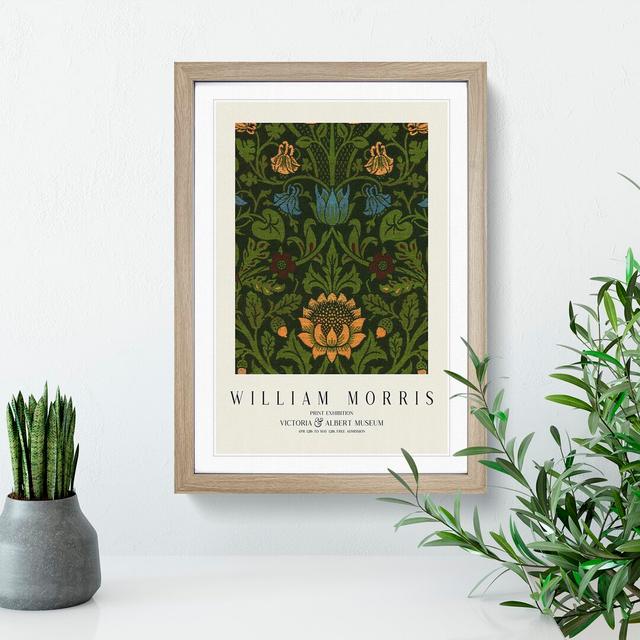 Violet and Columbine Vol.1 by William Morris - Picture Frame Art Prints East Urban Home Size: 48cm H x 36cm W x 2cm D, Frame Option: Oak on Productcaster.