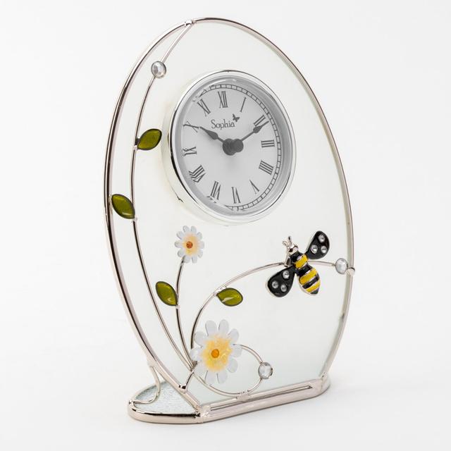 Tabletop Clock in White/Green/Black Sophia on Productcaster.