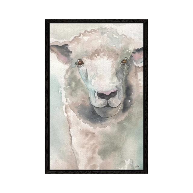 Muted Lamb by Elizabeth Medley - Painting Print on Canvas August Grove Size: 101.6cm H x 66.04cm W x 3.81cm D, Format: Black Framed on Productcaster.