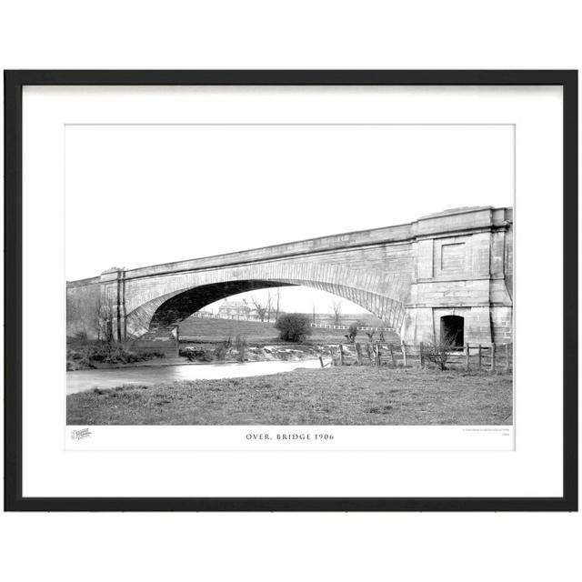 'Over, Bridge 1906' by Francis Frith - Picture Frame Photograph Print on Paper The Francis Frith Collection Size: 60cm H x 80cm W x 2.3cm D on Productcaster.