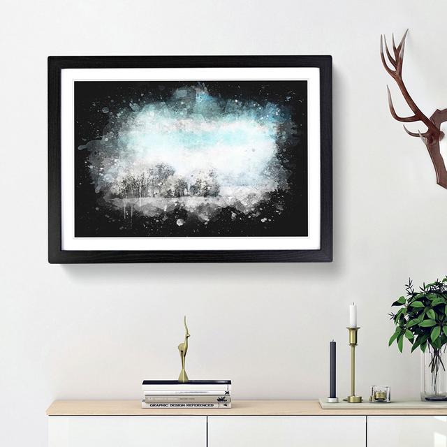 Winter Trees - Picture Frame Graphic Art Print East Urban Home Frame Option: Black Framed, Size: 33cm H x 45cm W x 2cm D on Productcaster.