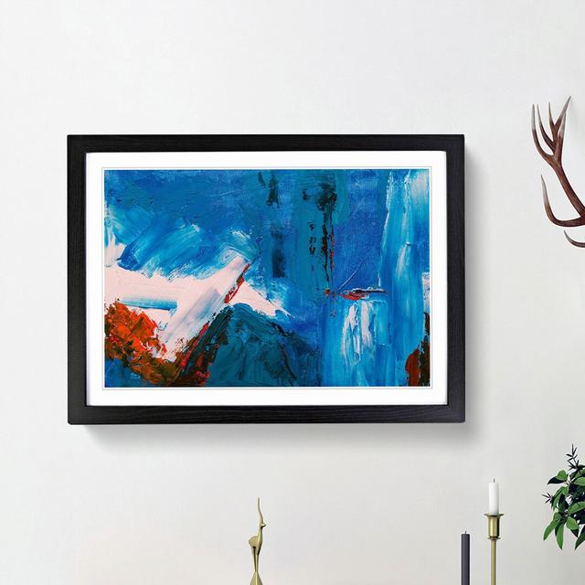 Abstract Art Painting Vol.359 by S.Johnson - Picture Frame Painting Print East Urban Home Frame Option: Black Framed, Size: 48cm H x 65cm W x 2cm D on Productcaster.