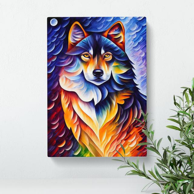 Wolf Portrait No.1 - Wrapped Canvas Print Alpen Home Size: 76cm H x 50cm W x 3cm D on Productcaster.