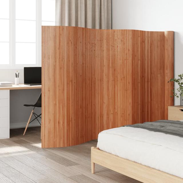 Kenedy 165cm H Solid Wood Single Panel Room Divider Latitude Run Size: 165cm H x 800cm W, Colour: Brown on Productcaster.