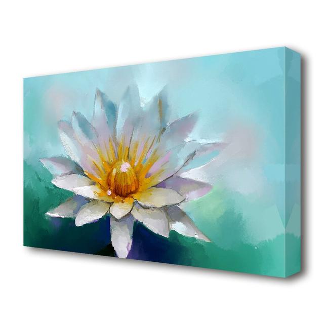 'Water Lily' Painting Print on Canvas East Urban Home Size: 50.8 cm H x 81.3 cm W on Productcaster.