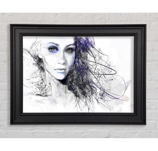 Urban Girl Drawing Framed Print Rosalind Wheeler Size: 29.7cm H x 42cm W on Productcaster.