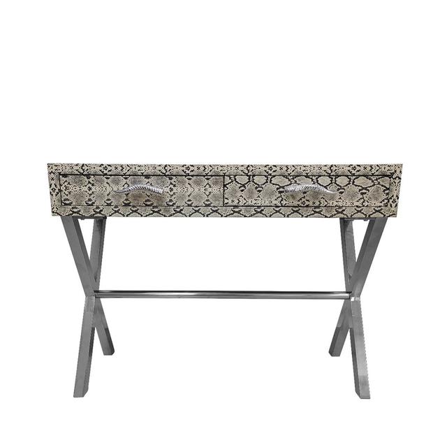 Console Table for Hallway Living Room Furniture, 110cm Entryway Table Storage Cabinet Canora Grey Colour: Black/White on Productcaster.