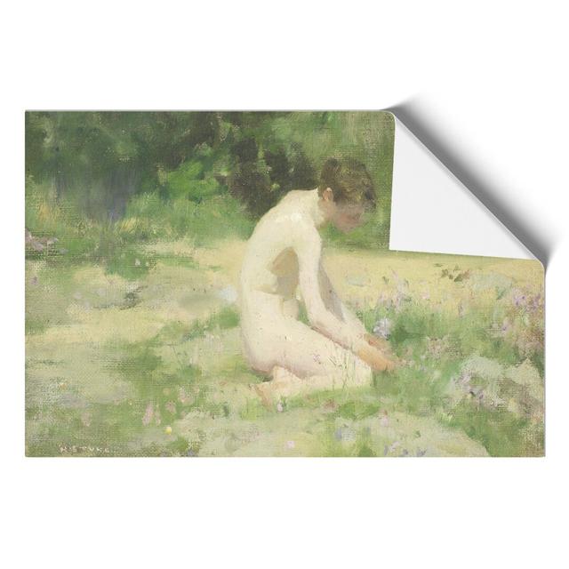 Sea-Pinks by Henry Scott Tuke - No Frame Painting East Urban Home Size: 30cm H x 42cm W x 0.1cm D on Productcaster.