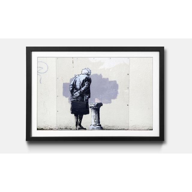 'No.2' by Banksy - Picture Frame Graphic Art Print on Paper Ebern Designs Size: 64cm H x 84cm W x 2.2cm D on Productcaster.