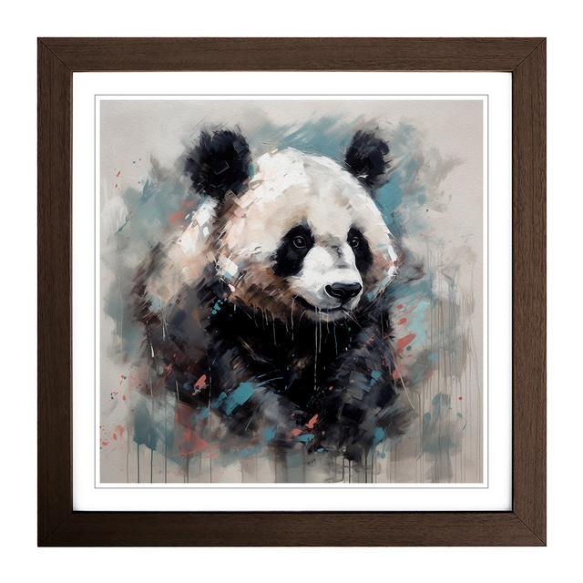 PandaNo.2 - Single Picture Frame Art Prints on Wood 17 Stories Format: Walnut on Productcaster.