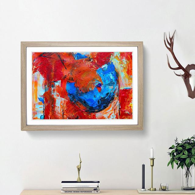 Abstract Art Painting Vol.90 by S.Johnson - Picture Frame Painting Print East Urban Home Frame Option: Oak Framed, Size: 62cm H x 87cm W x 2cm D on Productcaster.